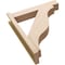 Ekena Millwork 5 1/2-in W x 24-in D x 28-in H Funston Block Rough Cedar Woodgrain TimberThane Outlooker, Primed Tan OUTUR055X24X28FST44RCPR - alternate 3